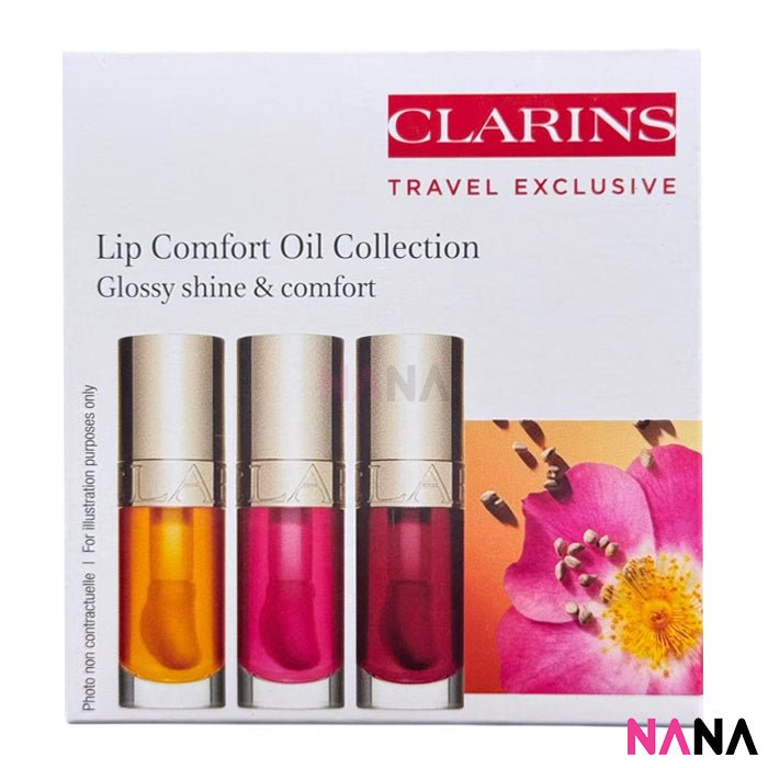 CLARINS Lip Comfort Oil set #01、03、04 7ml x3 | Buy Online - NANA