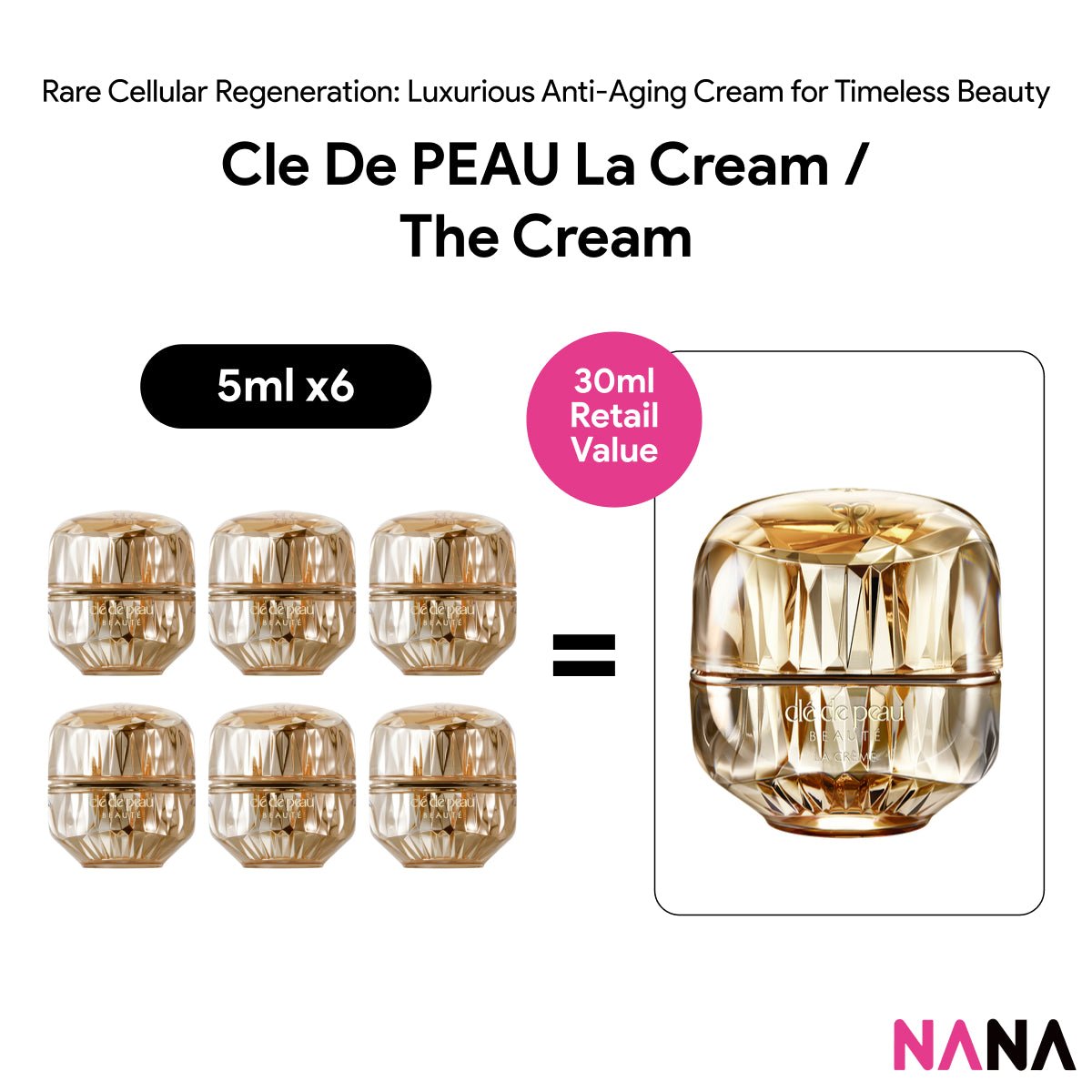 Clé de Peau Beauté 臻緻再生高效面霜5ml x6 – NANA MALL