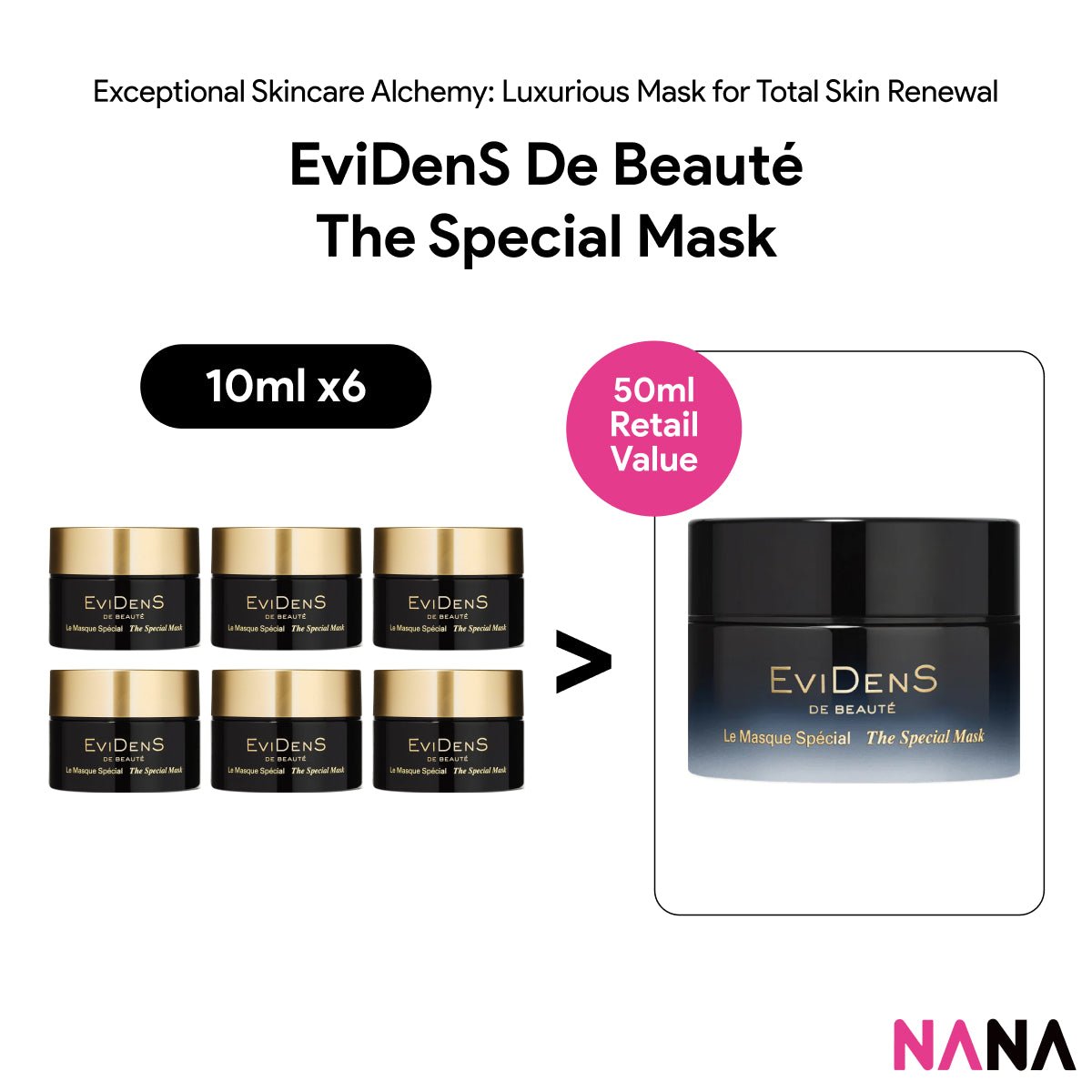 EviDenS de Beauté Le Pack Échantillon de Masque Spécial – NANA MALL