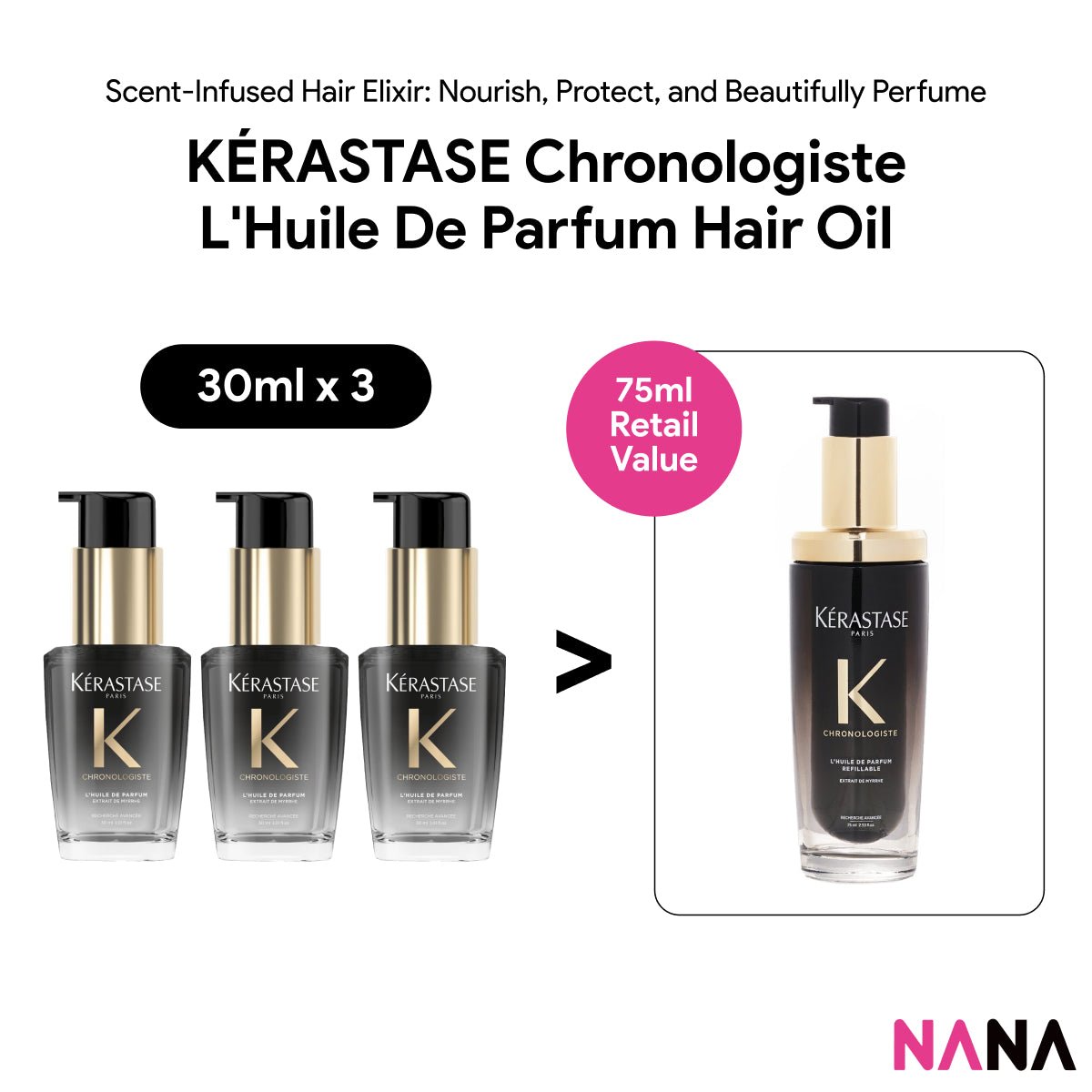 KERASTASE Chronologiste L'Huile De Parfum Hair Oil Sample | NANA MALL