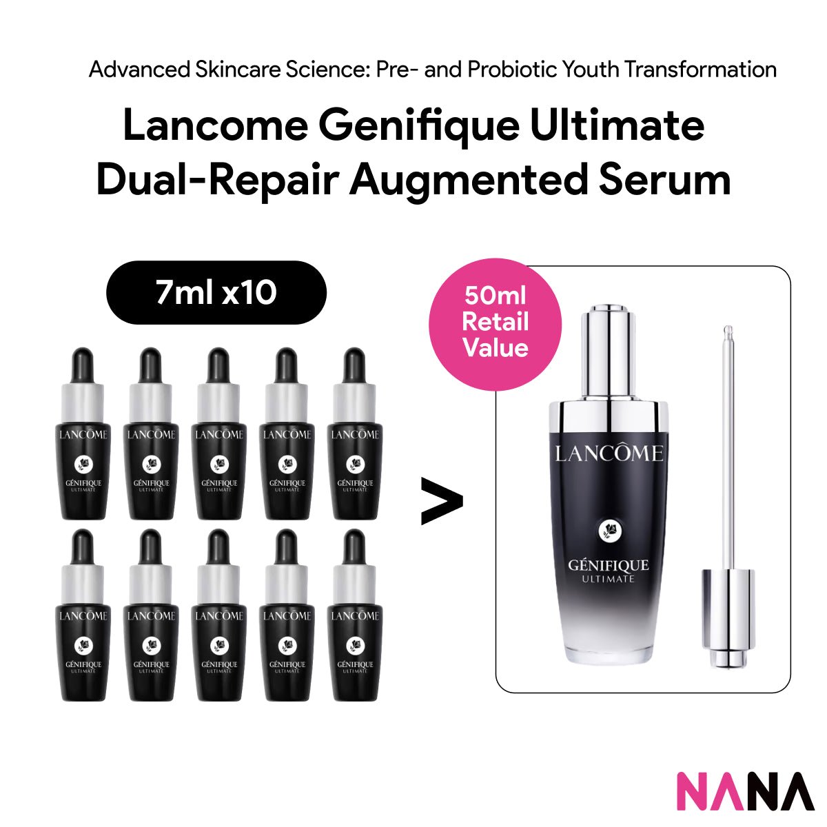 Lancome Genifique Ultimate Dual-Repair Augmented Serum Pack – NANA