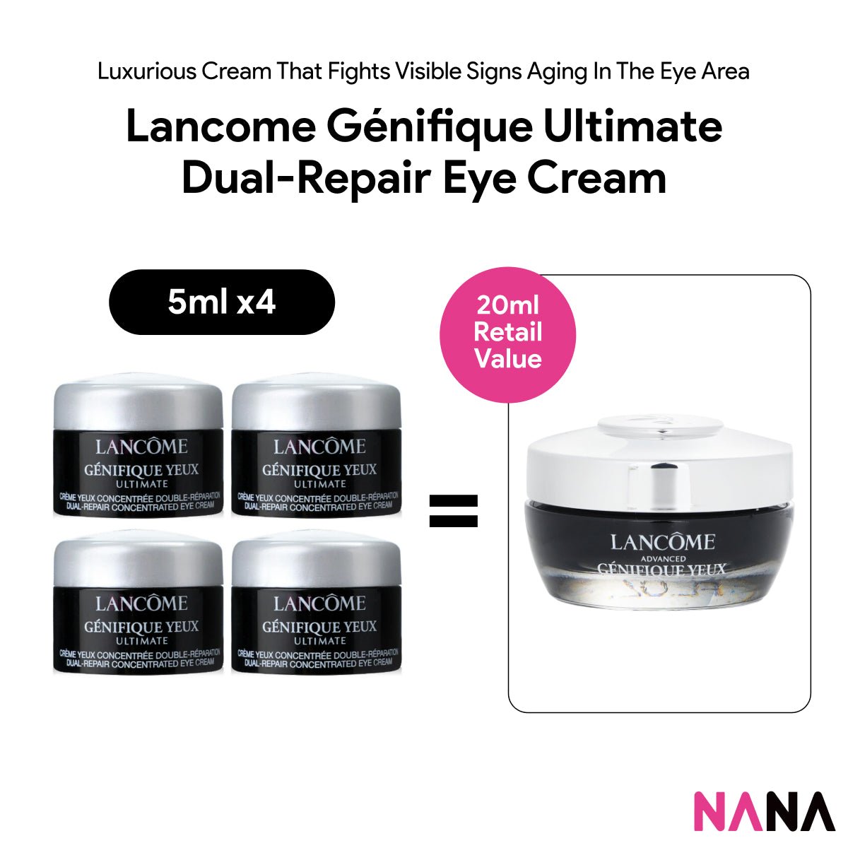 Lancome Génifique Ultimate Dual-Repair Eye Cream Sample Pa | NANA MALL