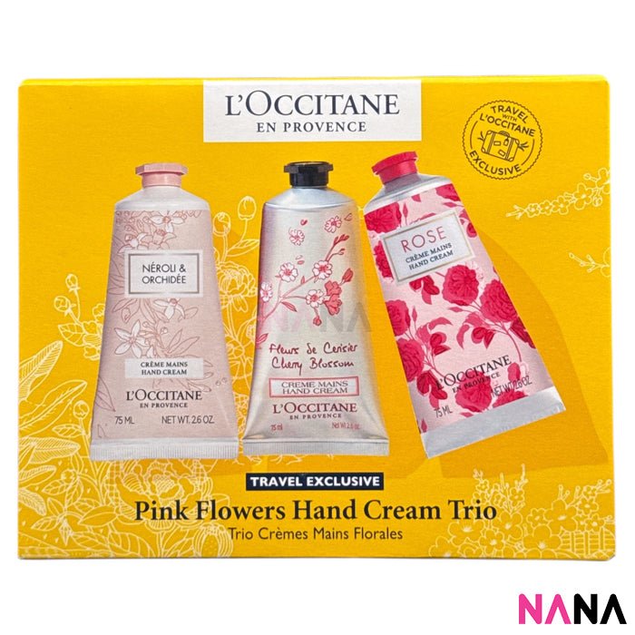 L'OCCITANE Pink Flowers Hand Cream Trio 3 x 75ml | NANA MALL