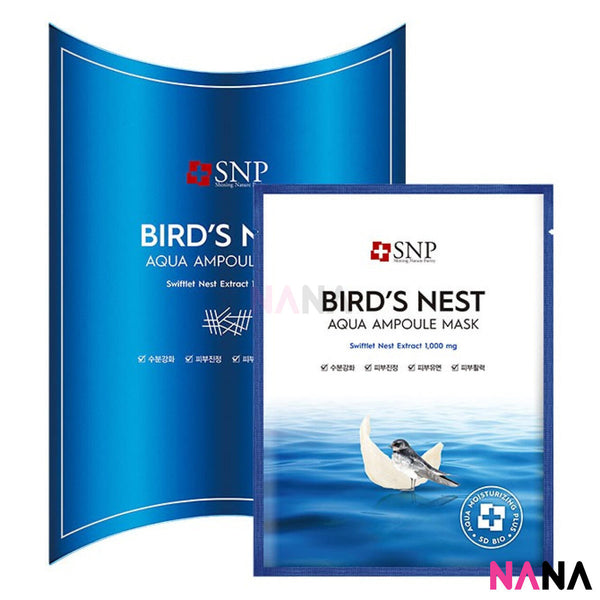 SNP Bird's Nest Aqua Ampoule Mask (10 Sheets)