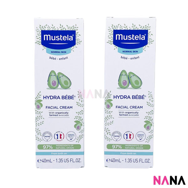 Mustela Hydra Bebe Facial Cream 40ml x 2
