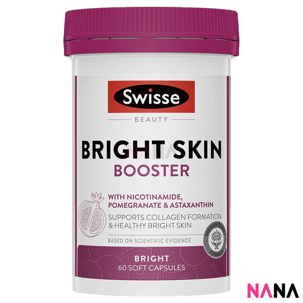 Swisse Beauty Bright Skin Booster 60 Capsules (With Nicotinamide, Pomegranate & Astaxanthin) [Support Collagen Formation] (EXP:03 2025)