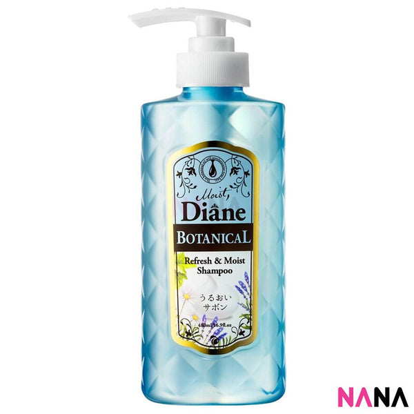 Diane Moist Diane Botanical Refresh & Moist Shampoo (Nonsilicon) 480ml - Blue