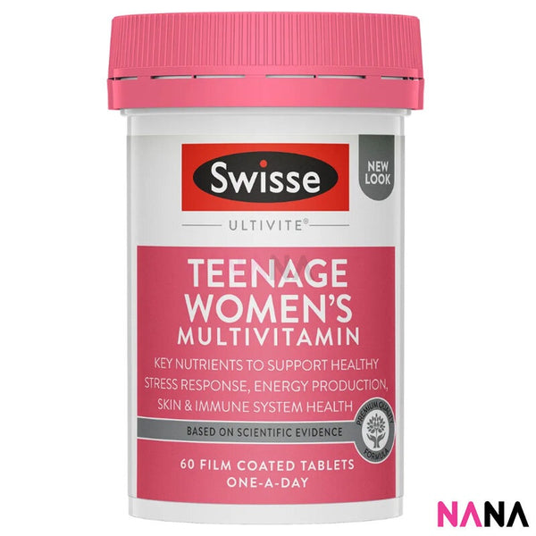 Swisse Ultivite Teenage Women's Multivitamin 60 Tablets (EXP:04 2025)