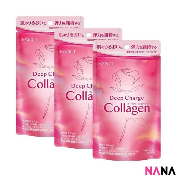 Fancl Deep Charge Collagen 30 Days 180 Tablets x3
