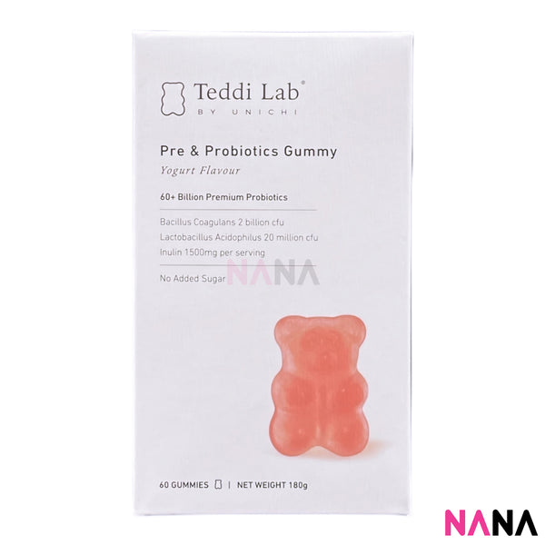 Unichi Teddi Lab Pre & Probiotics Gummy - Yogurt Flavour 60 Gummies