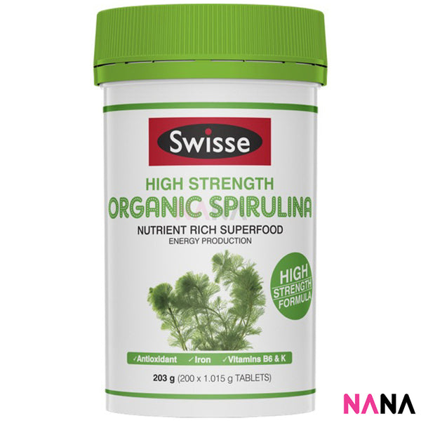 Swisse Organic Spirulina 200 Tablets [Supports Energy Production & Wellbeing]