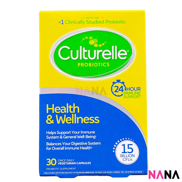 Culturelle Health & Wellness Probiotic 30 Vegetarian Capsules