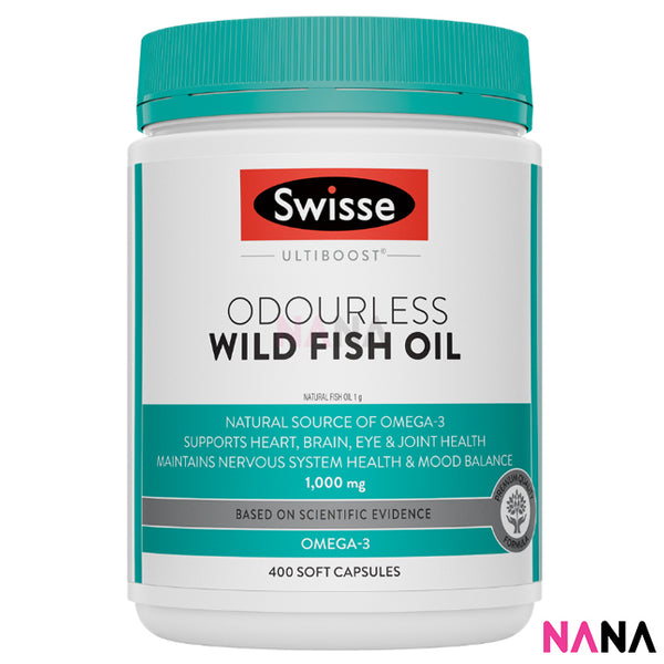 Swisse Odourless Fish Oil 1000mg 400 Capsules
