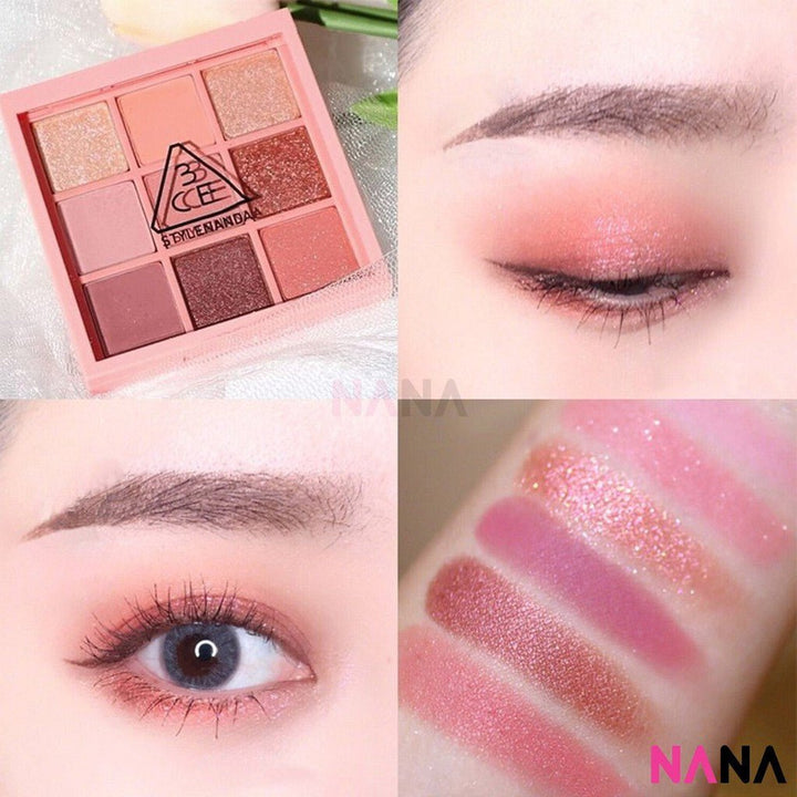 3CE Multi Eye Color Palette 8.1g [OVERTAKE, DRY BOUQUET, AUTO FOCUS, BEACH MUSE] - NANA MALL