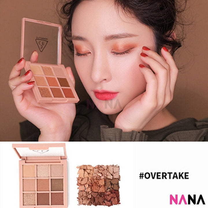 3CE Multi Eye Color Palette 8.1g [OVERTAKE, DRY BOUQUET, AUTO FOCUS, BEACH MUSE] - NANA MALL