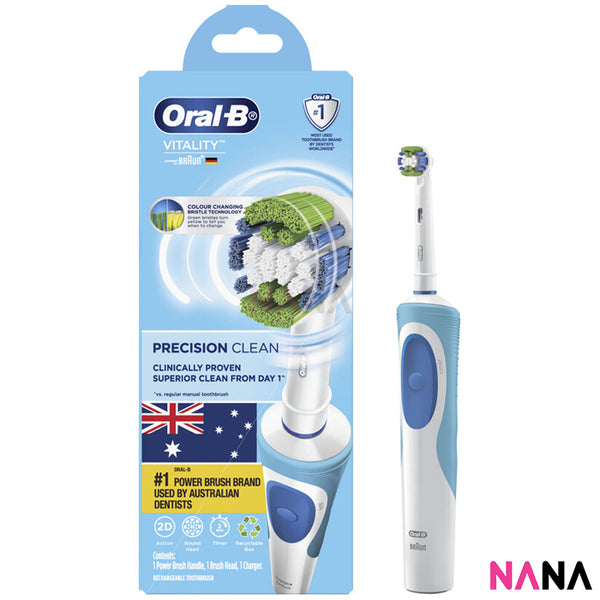 Oral-B Vitality Precision Clean Rechargeable Electric Toothbrush (with 1 Brush Heads + Charger)