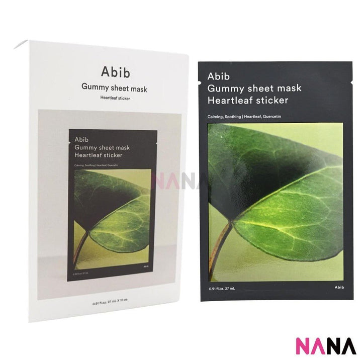 Abib Gummy Sheet Mask Heartleaf Sticker 10Sheets/box - NANA MALL