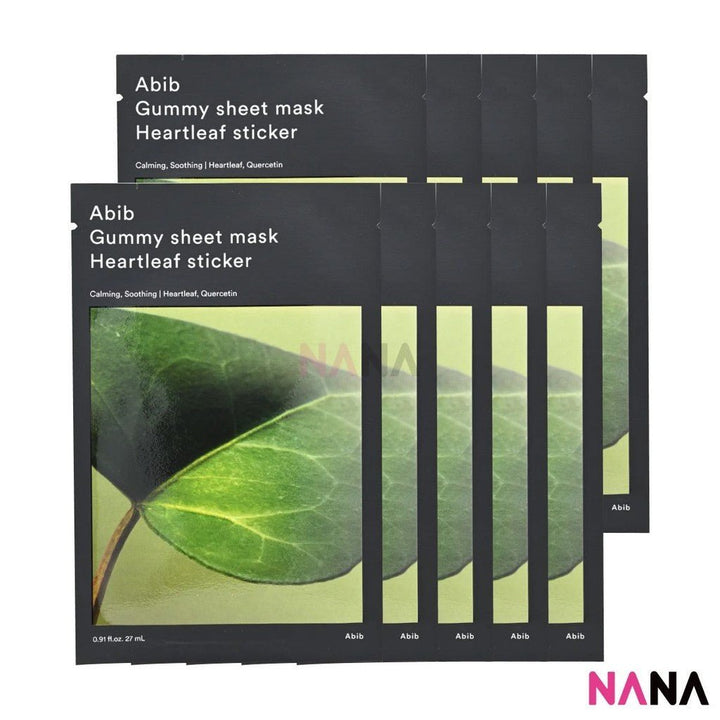 Abib Gummy Sheet Mask Heartleaf Sticker 10Sheets/box - NANA MALL