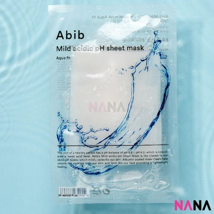 Abib Mild Acidic pH Sheet Mask Aqua Fit 10Sheets/box - NANA MALL