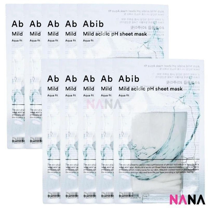 Abib Mild Acidic pH Sheet Mask Aqua Fit 10Sheets/box - NANA MALL