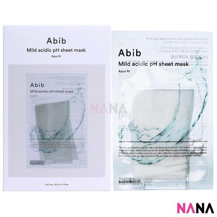 Abib Mild Acidic pH Sheet Mask Aqua Fit 10Sheets/box - NANA MALL
