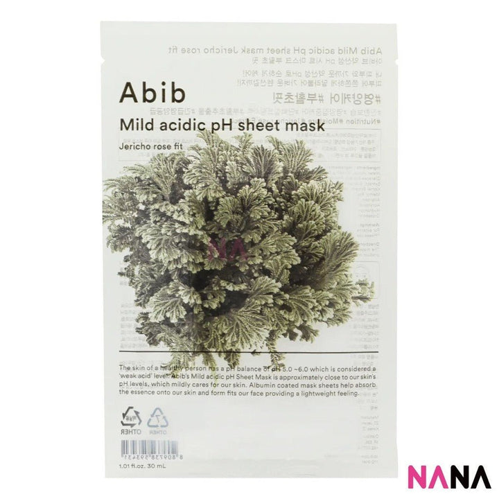Abib Mild Acidic pH Sheet Mask Jericho Rose Fit 10Sheets/box - NANA MALL