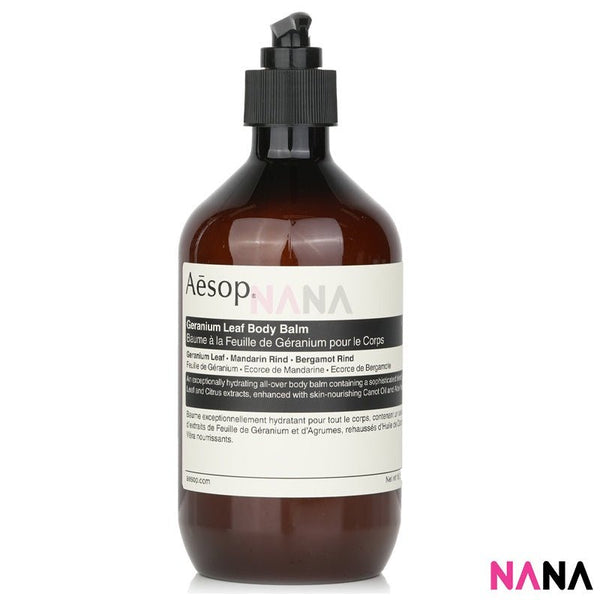 AESOP Geranium Leaf Body Balm 500ml | Buy Online - NANA MALL