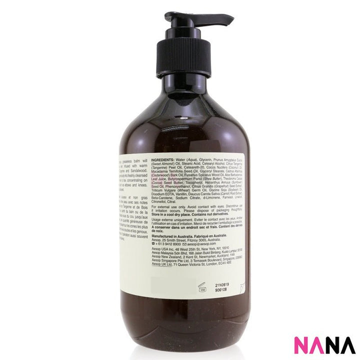 AESOP Rejuvenate Intensive Moisturising Body Balm 500ml - NANA MALL