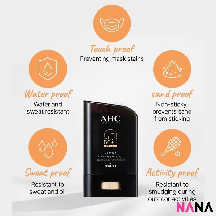AHC Masters Air Rich Sun Stick SPF50+ PA++++ 22g - NANA MALL