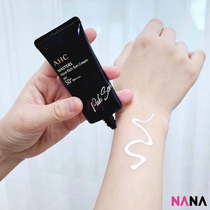 AHC Masters Aqua Rich Sun Cream SPF50+ PA++++ 30ml + 30ml - NANA MALL