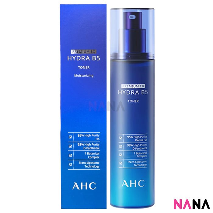 AHC Premium Hydra B5 Set: Toner + Lotion + Soothing Foam + Sleeping Pack [New Packaging] - NANA MALL