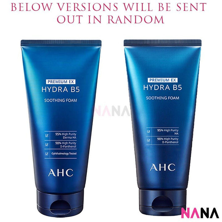 AHC Premium Hydra B5 Set: Toner + Lotion + Soothing Foam + Sleeping Pack [New Packaging] - NANA MALL