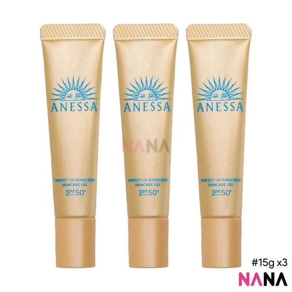 Anessa Perfect UV Sunscreen Skincare Gel SPF50+ PA++++ 15g x3 - NANA MALL
