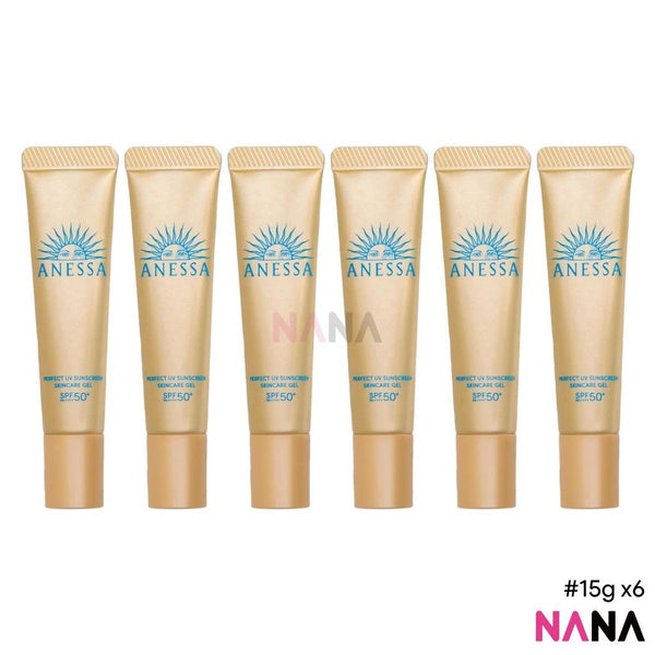 Anessa Perfect UV Sunscreen Skincare Gel SPF50+ PA++++ 15g x6 - NANA MALL