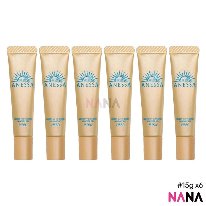 Anessa Perfect UV Sunscreen Skincare Gel SPF50+ PA++++ 15g x6 - NANA MALL