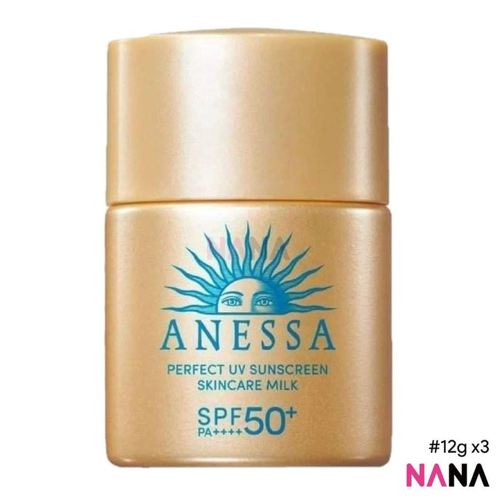 Anessa Perfect UV Sunscreen Skincare Milk SPF50+ PA++++ 12ml x3 - NANA MALL