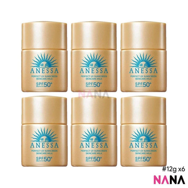 Anessa Perfect UV Sunscreen Skincare Milk SPF50+ PA++++ 12ml x6 - NANA MALL