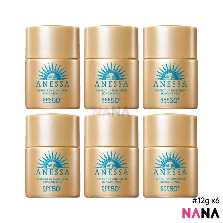 Anessa Perfect UV Sunscreen Skincare Milk SPF50+ PA++++ 12ml x6 - NANA MALL
