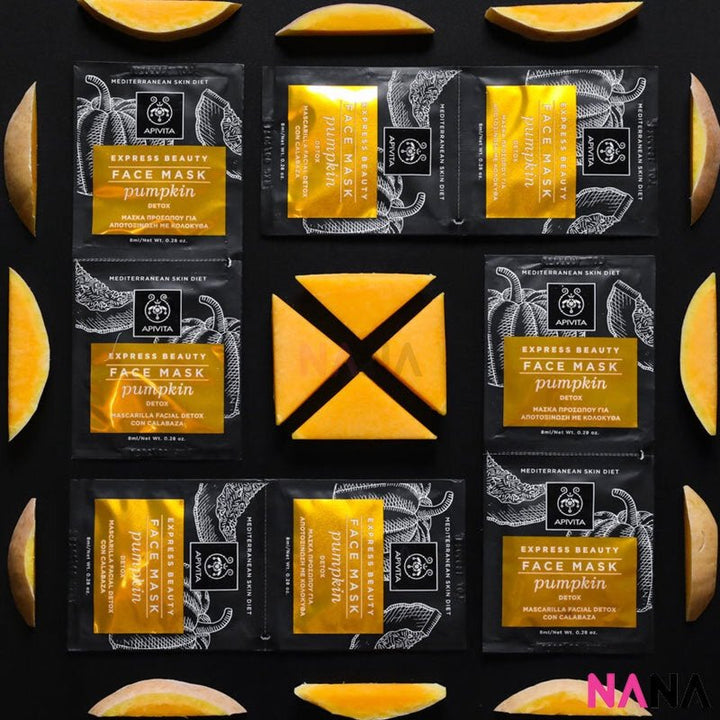 APIVITA Detox face mask with pumpkin 12 x 8ml - NANA MALL