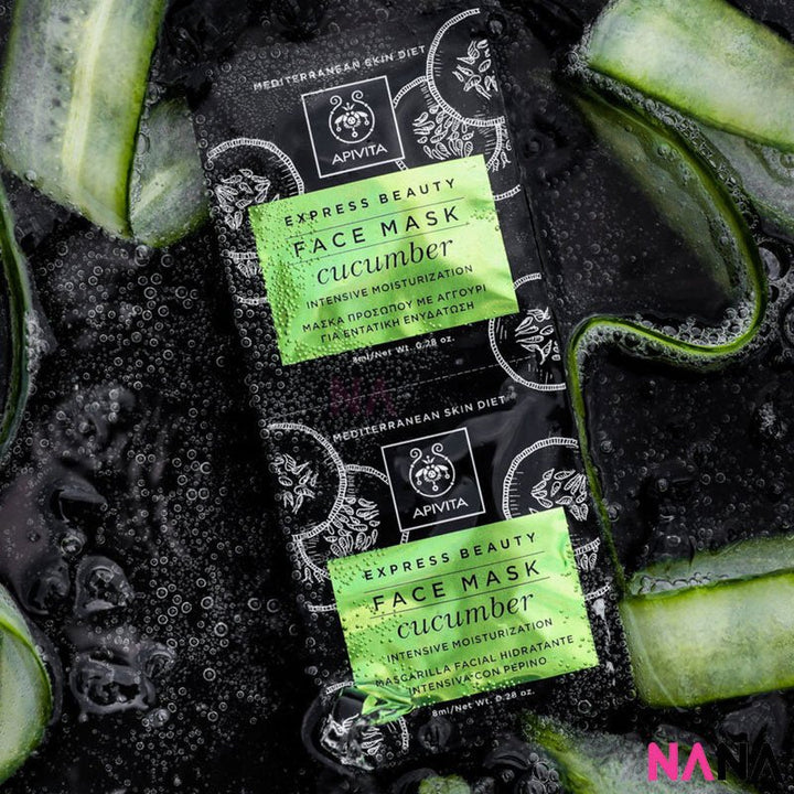 APIVITA Intensive Moisturization Face Mask - Cucumber 12 x 8ml - NANA MALL