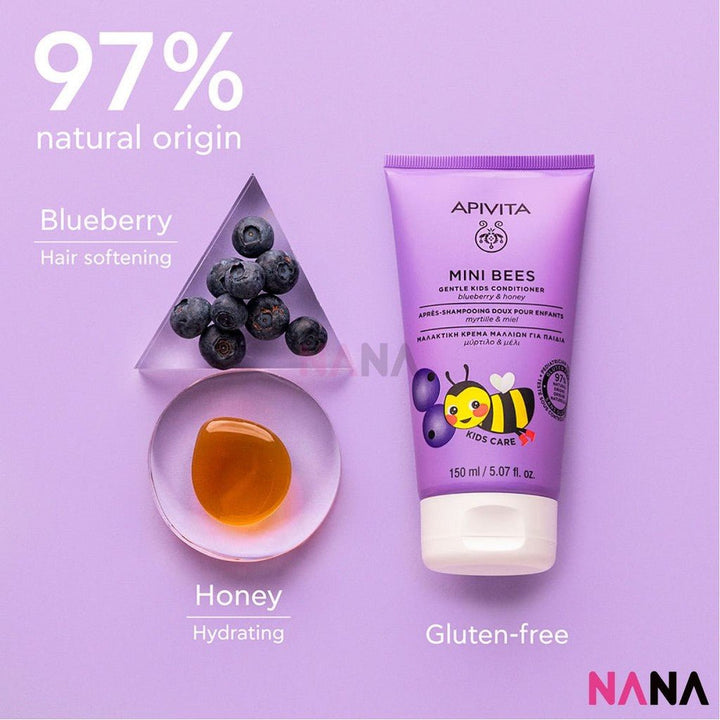 APIVITA Kids Care Conditioner with blueberry & honey 150ml - NANA MALL