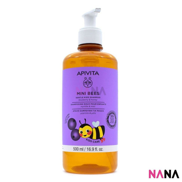 APIVITA Mini Bees Gentle Kids Shampoo with Blueberry & Honey 500ml - NANA MALL