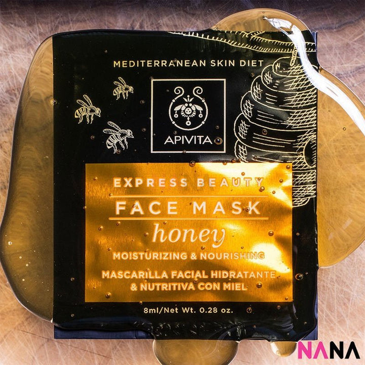 APIVITA Moisturizing & Nourishing Face Mask - Honey 12 x 8ml - NANA MALL