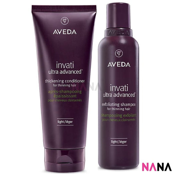 AVEDA Invati Ultra Advanced thickens Exfoliating Shampoo Light 200ml + Thickening Conditioner Light 200ml - NANA MALL