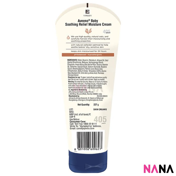 Aveeno Baby Soothing Relief Moisturizing Cream 227g - NANA MALL