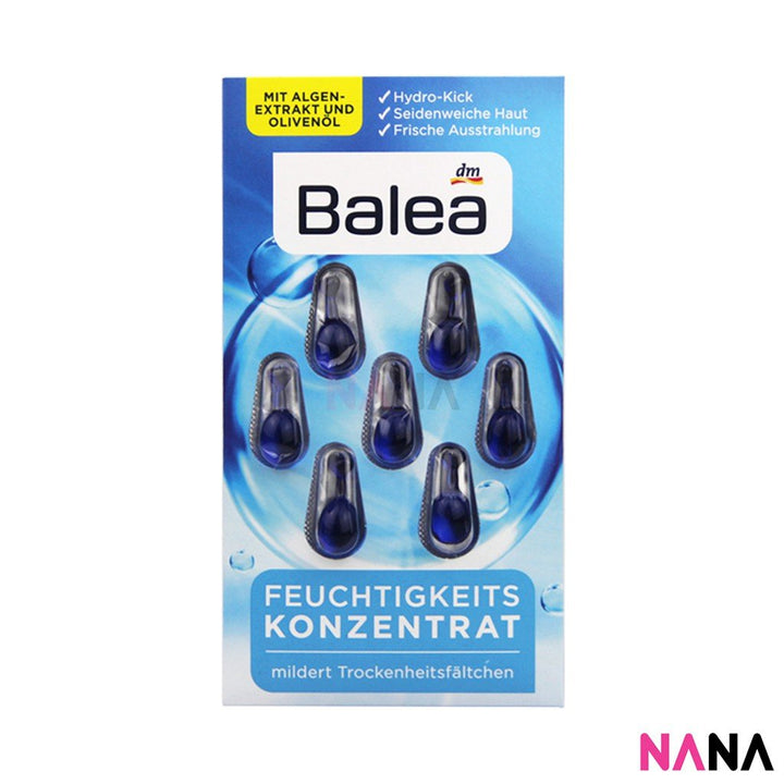 Balea Moisture Concentrate (Hydrating) 7 Capsules - Blue x 2pcs - NANA MALL