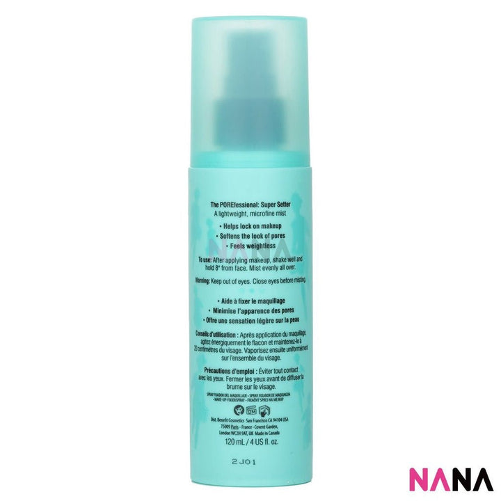 Benefit The POREfessional The POREfessional: Super Setter Long - lasting makeup setting spray 120ml - NANA MALL