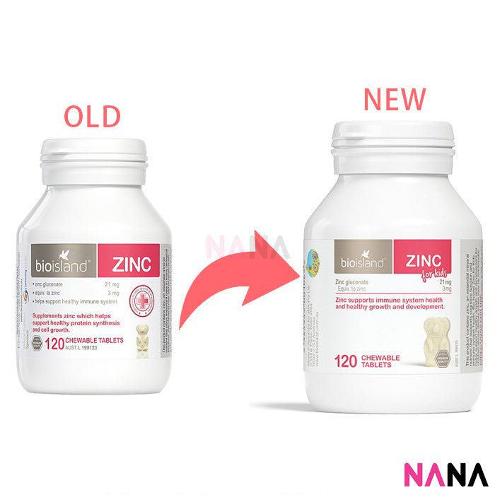 Bio Island Zinc 120 Chewable Tablets - NANA MALL