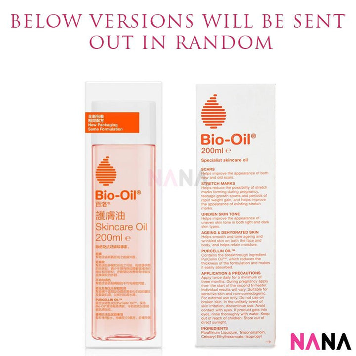 Bio - Oil 200ml (For Scars, Stretch Marks, Uneven Skin Tone) [New Packaging] - NANA MALL