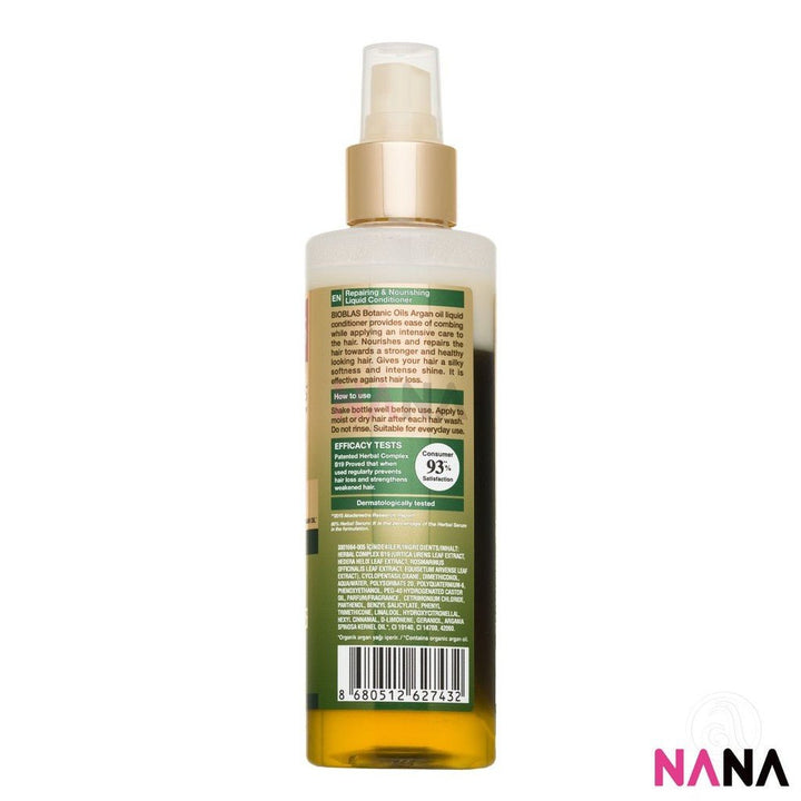 BIOBLAS Bioblas Botanic Oils - Argan Oil Liquid Conditioner 200ml - NANA MALL